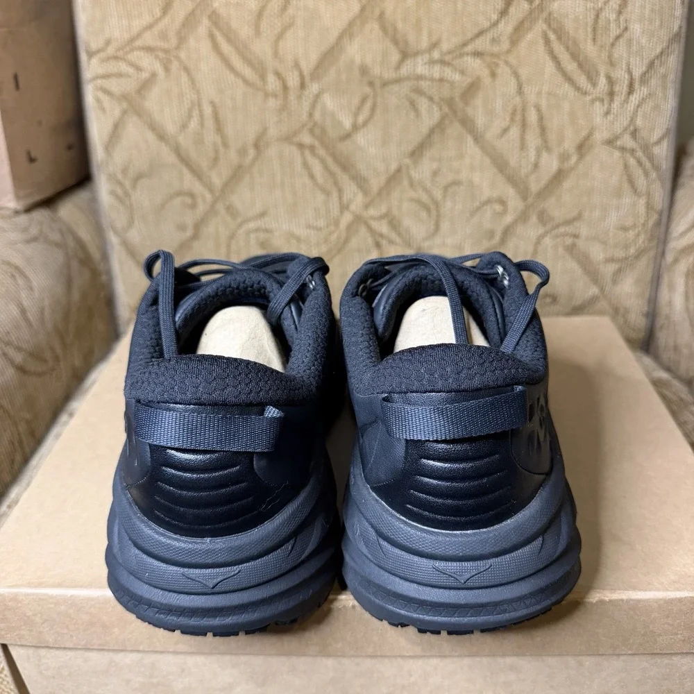 Hoka Bondi SR Black 1110521 BBLC Women's Size 10 Black Slip Resistant Shoes